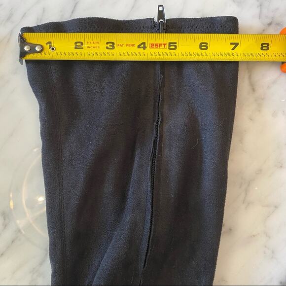 Jessica Simpson Women's Black Micro Suede Zip Up Boots w/Bow Detail Size 9 - Picture 12 of 16